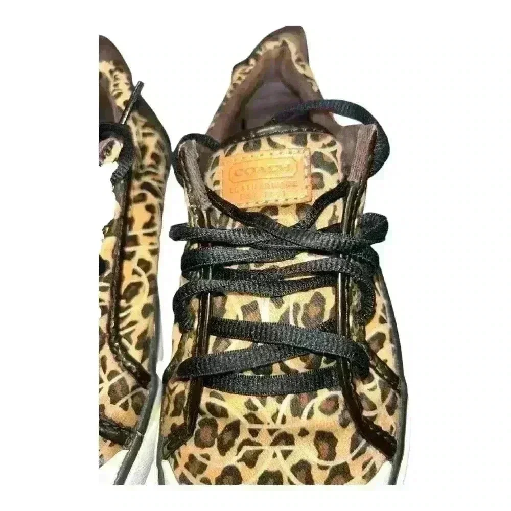 COACH Barrett Cheetah Print sneakers Size 6 B Women pre-loved good condition - Picture 11 of 12